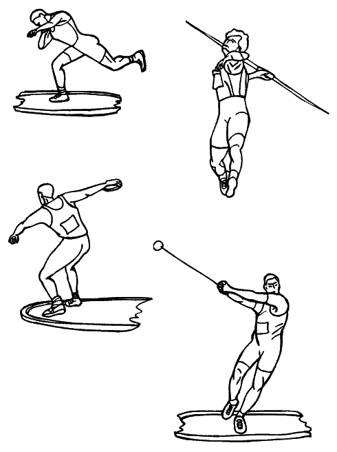 dessin d'athlétisme