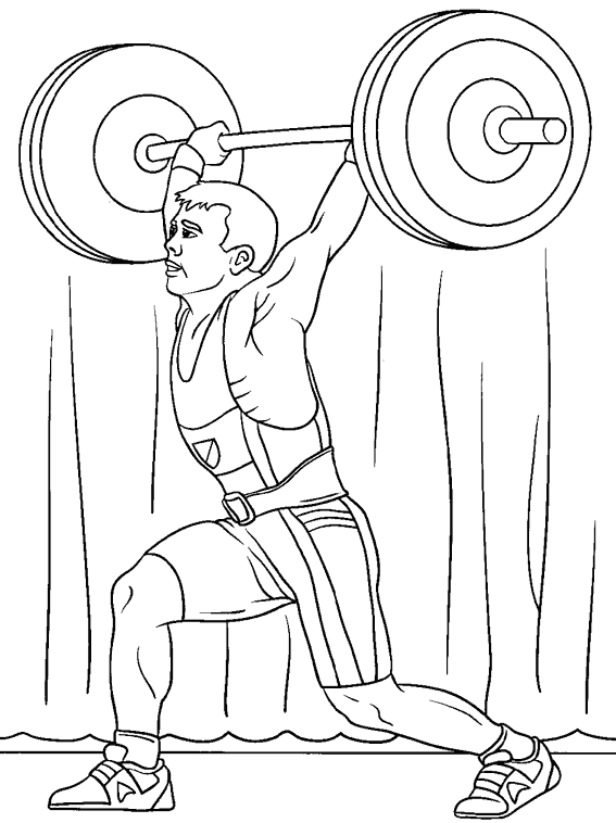 coloriage à dessiner athletisme