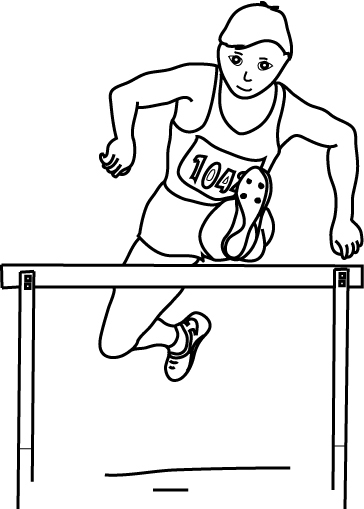 dessin à colorier athlétisme imprimer