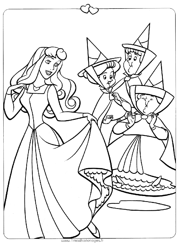 coloriage aurore  imprimer