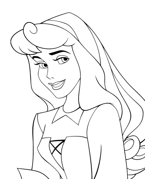 dessin � colorier princesse aurore gratuit