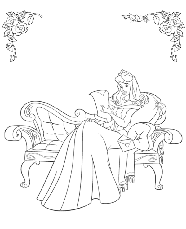 coloriage d'aurore a imprimer