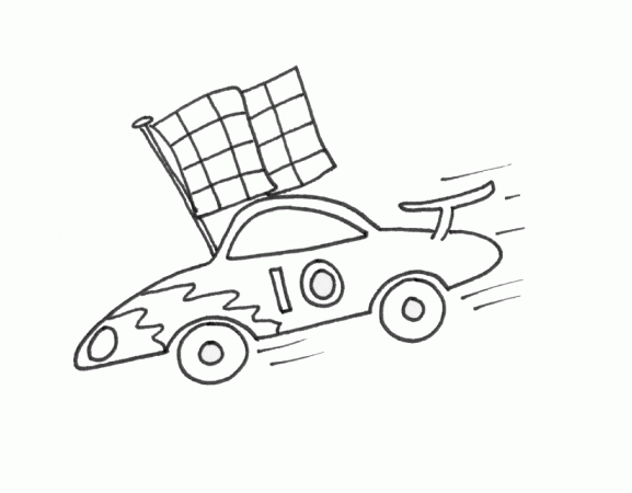 coloriage voiture de course gratuit