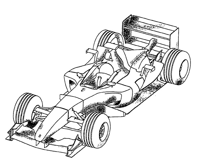 coloriage a dessiner voiture de course hot wheels