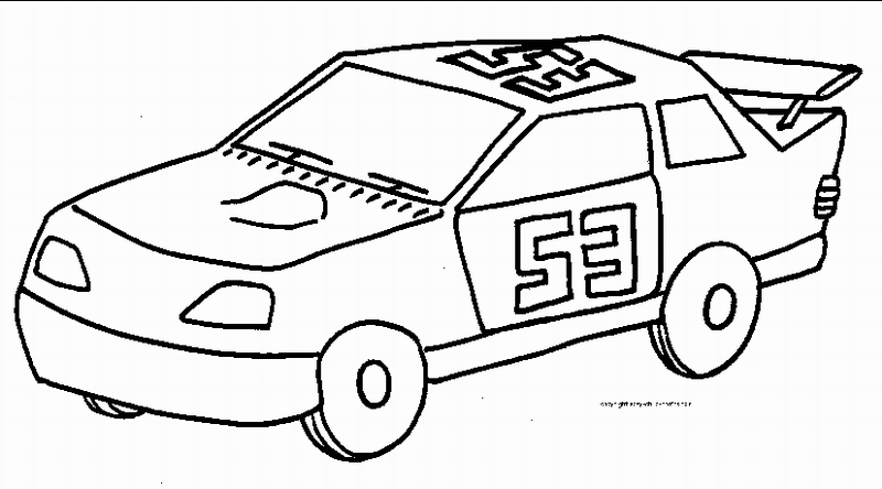 coloriage à dessiner voiture de course tuning