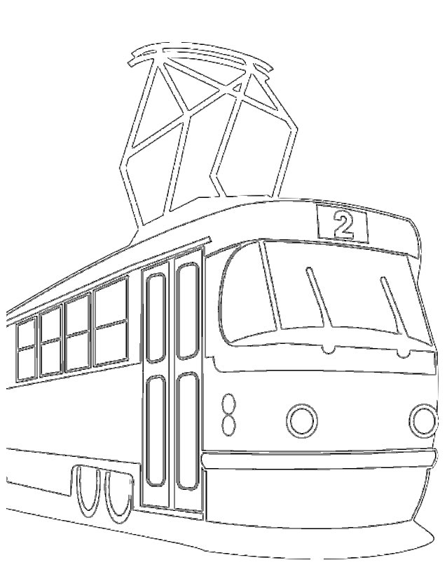 dessin  colorier de bus