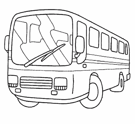 coloriage à dessiner de bus