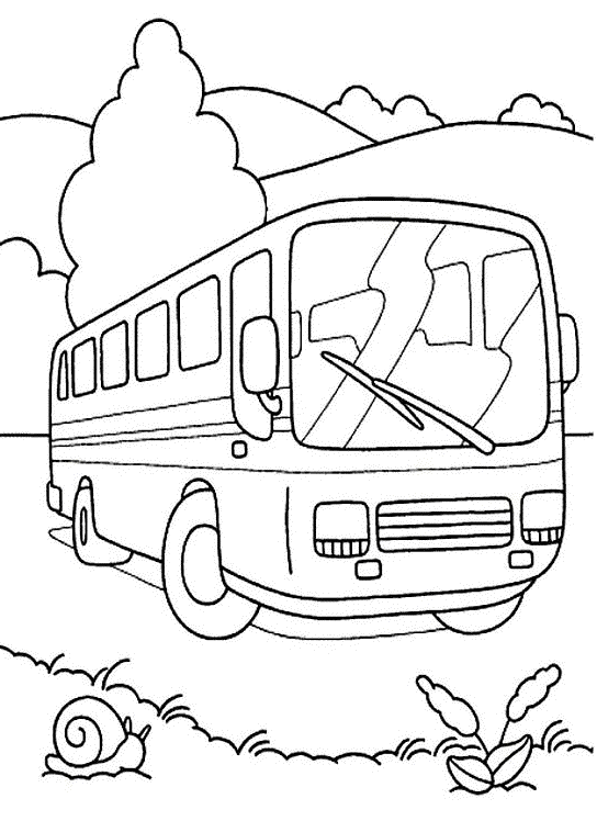 coloriage  dessiner a imprimer autobus scolaire