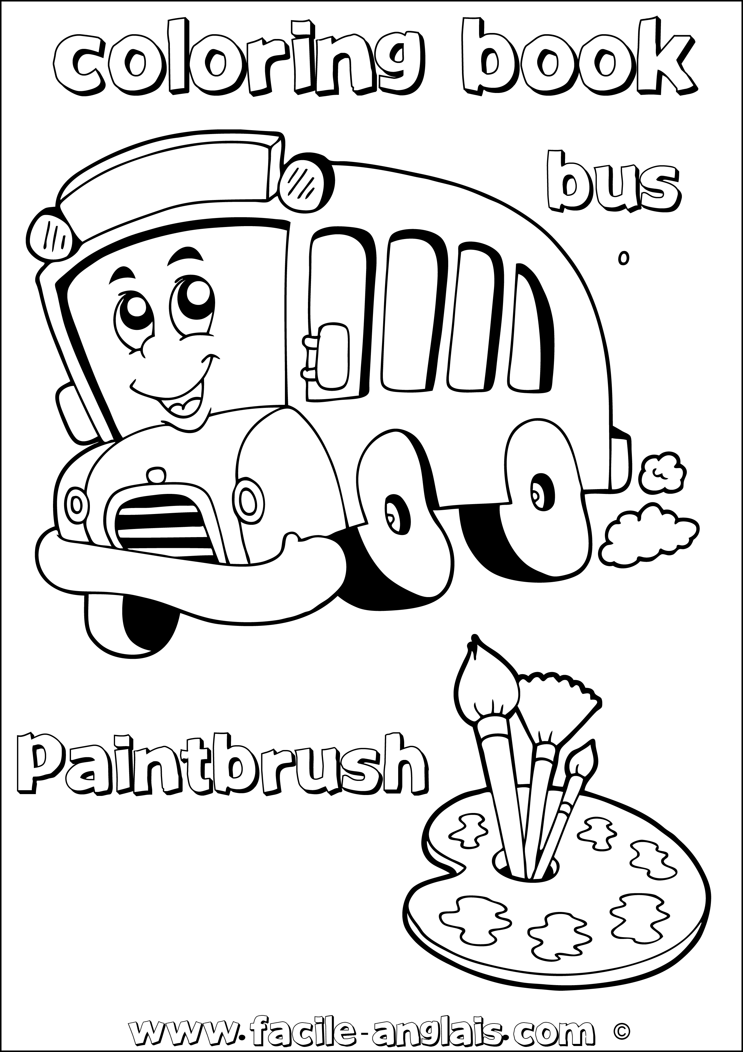 coloriage de bus scolaire