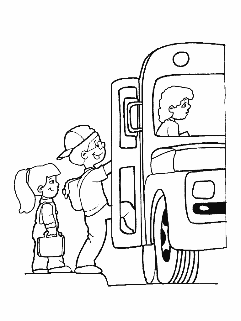 coloriage bus vw dessin bus avec chauffeur