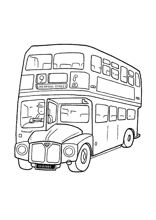 coloriage autobus en ligne