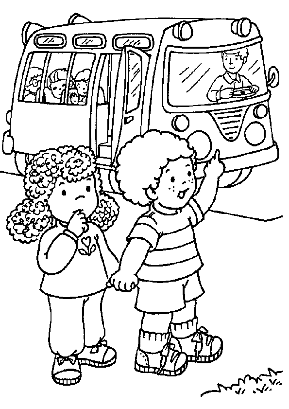 coloriage à dessiner d'autobus