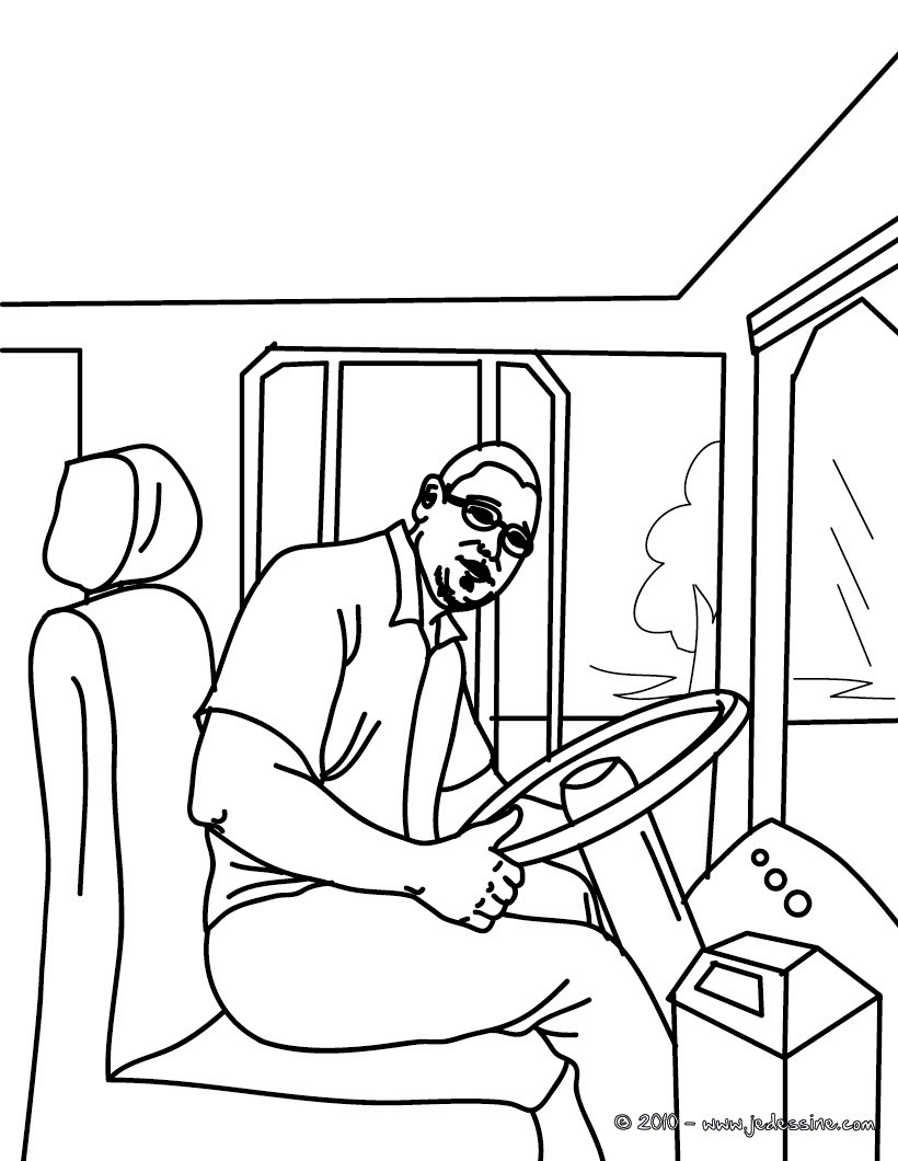 dessin bus à imprimer