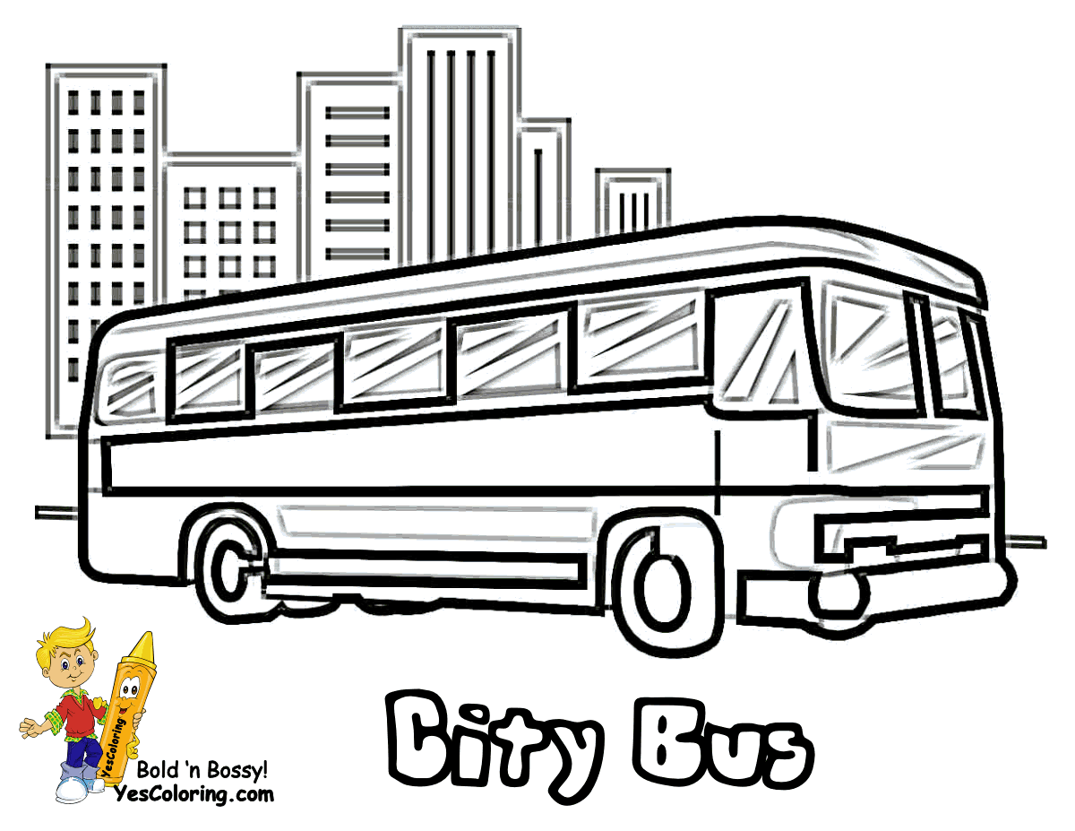 coloriage autobus imprimer