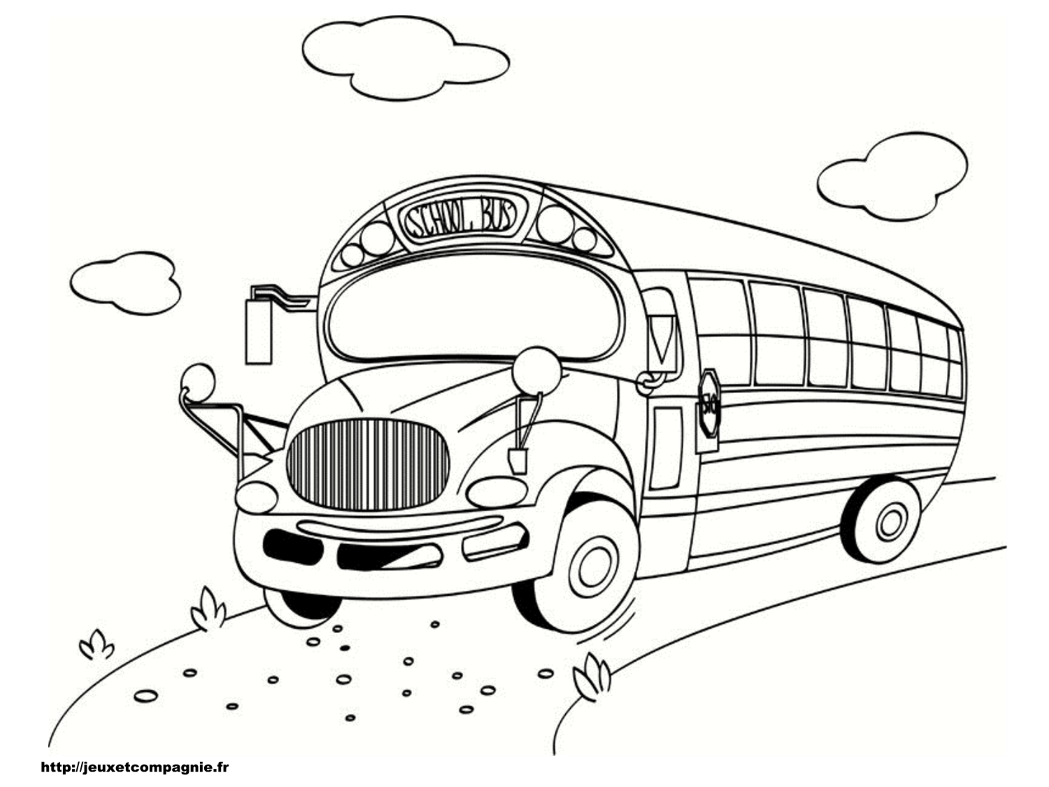 dessin bus en ligne