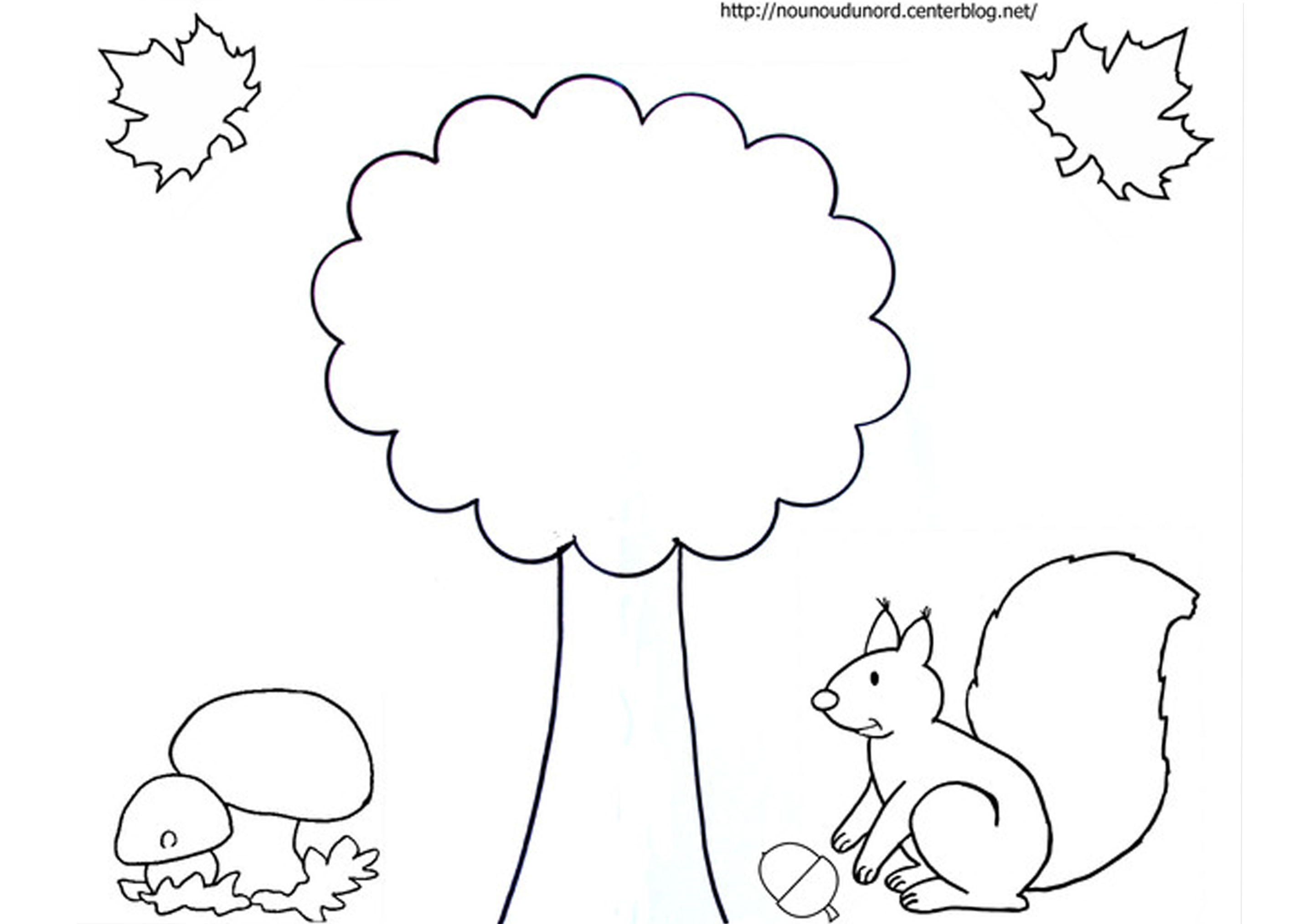 coloriage à dessiner automne gratuit