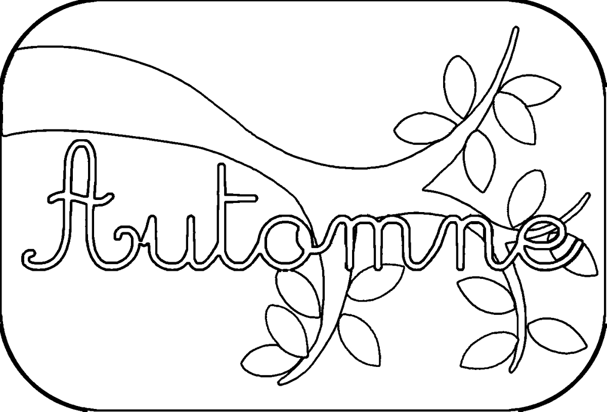 coloriage automne