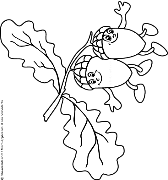 coloriage à dessiner automne cycle 3