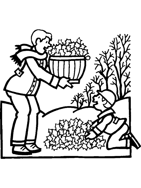 Coloriage Automne En Couleur Dessin Gratuit à Imprimer