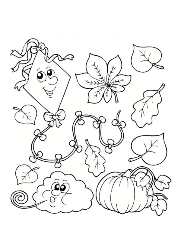 Coloriage à Imprimer Thème Automne