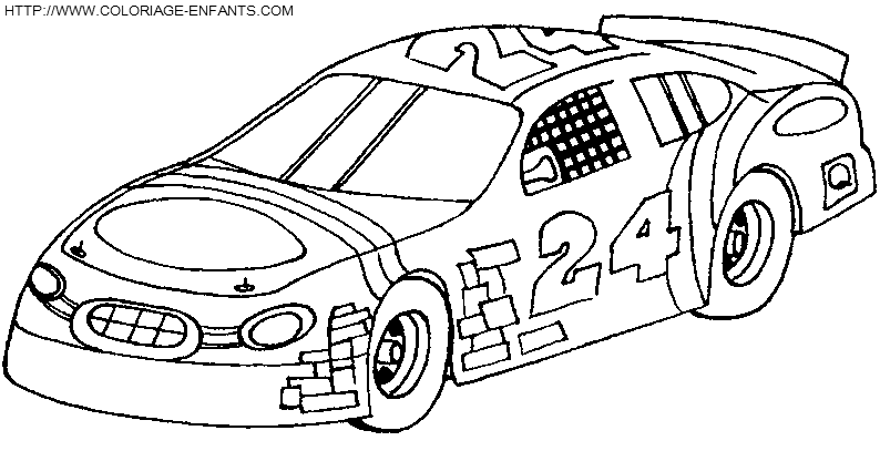 dessin automobile de course