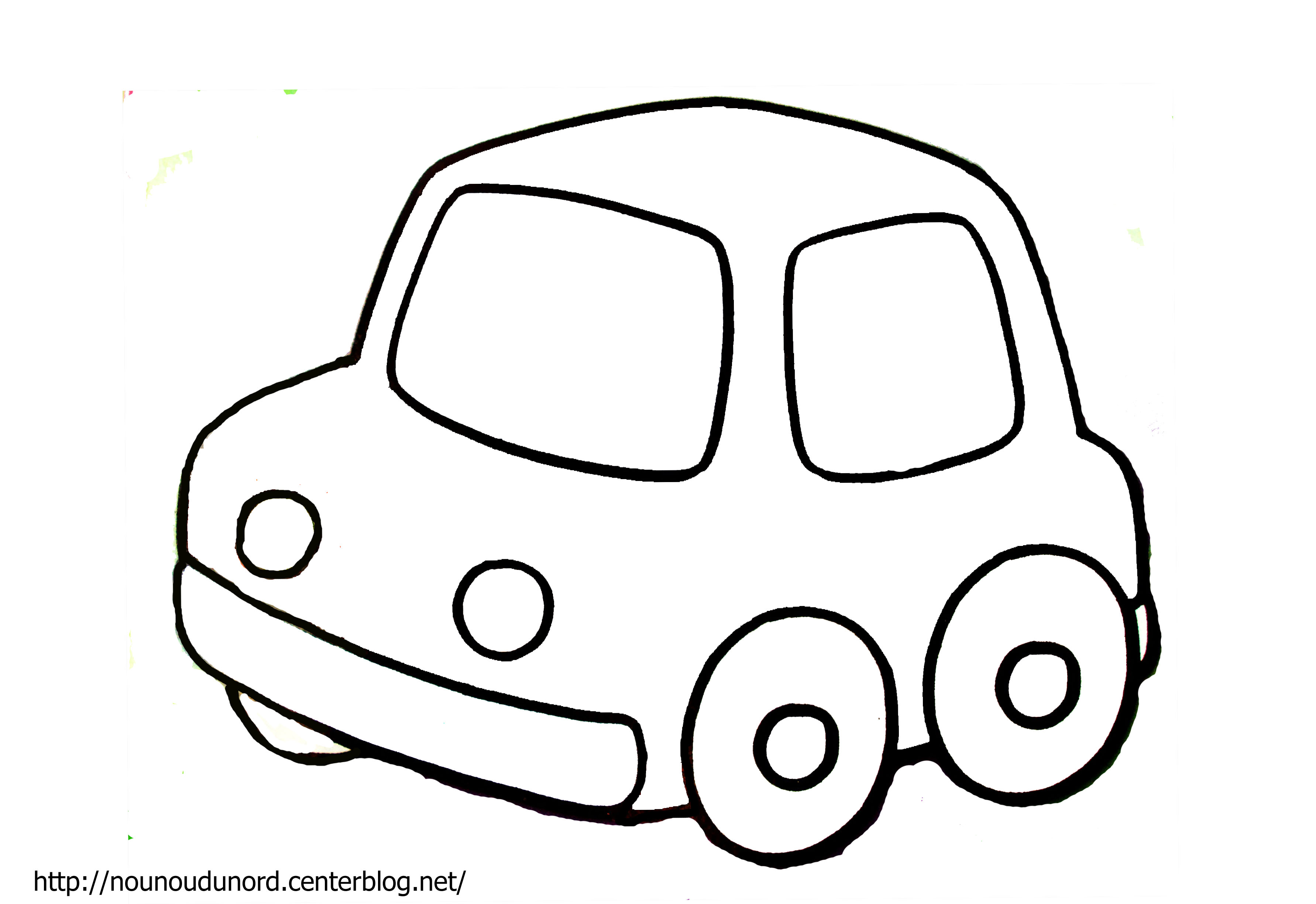 dessin à colorier automobile course