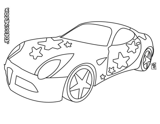 coloriage à dessiner cars hello kitty