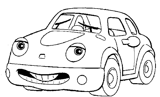 coloriage cars hugo l'escargot