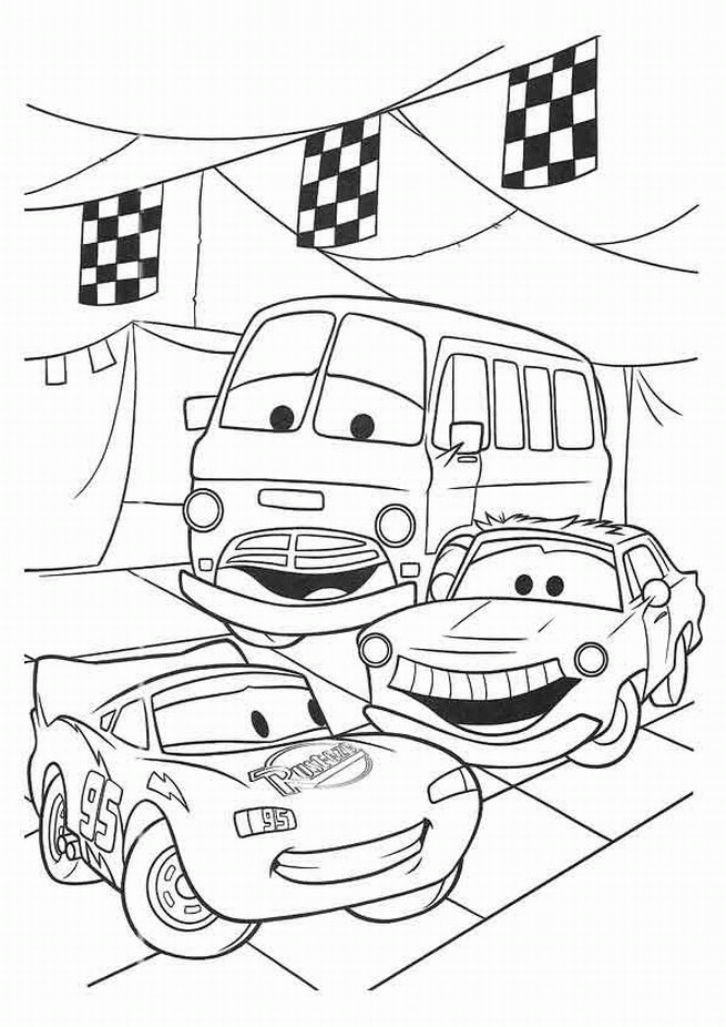 dessin  colorier cars halloween