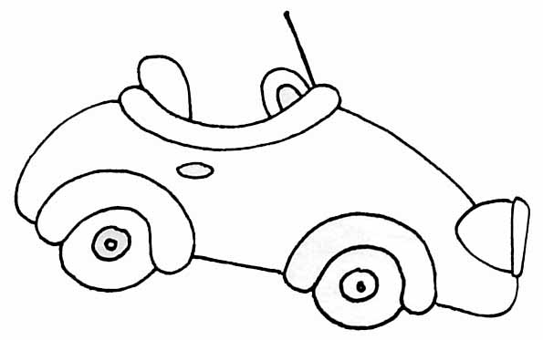 dessin à colorier automobile