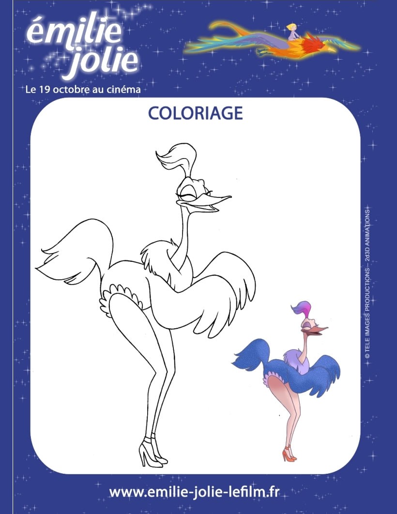 42 dessins de coloriage Autruche imprimer dessin colorier autruche gratuit