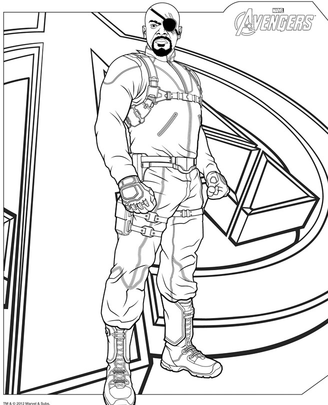 coloriage avengers gratuit