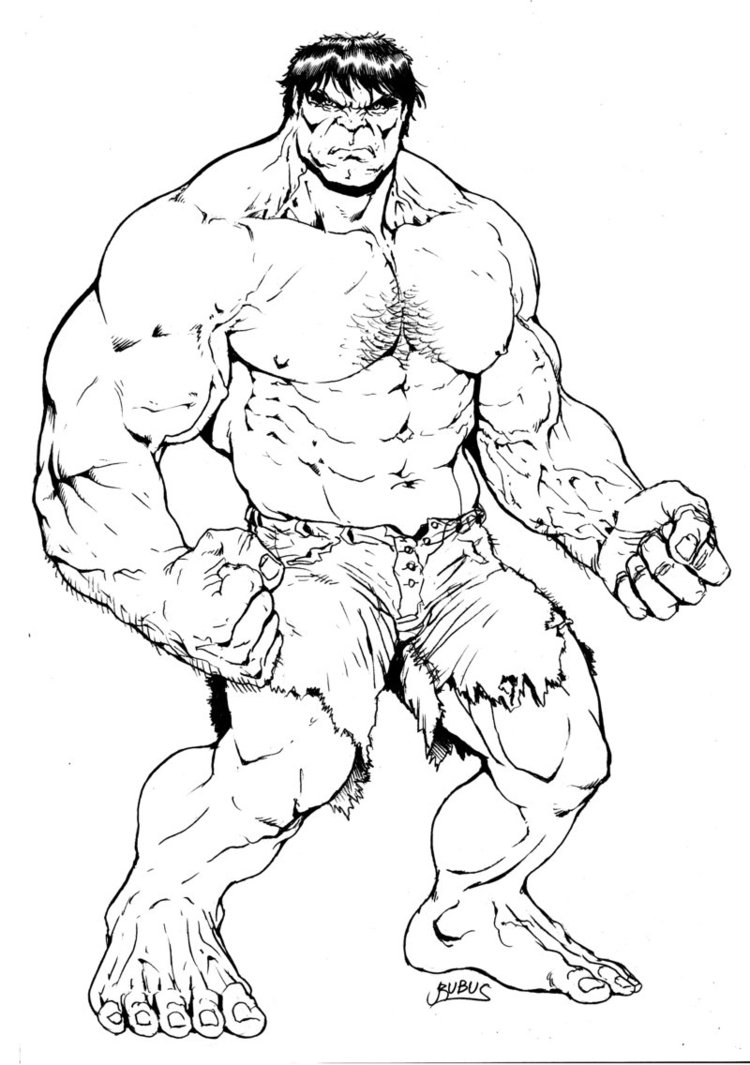 19 dessins de coloriage Avengers Hulk   imprimer