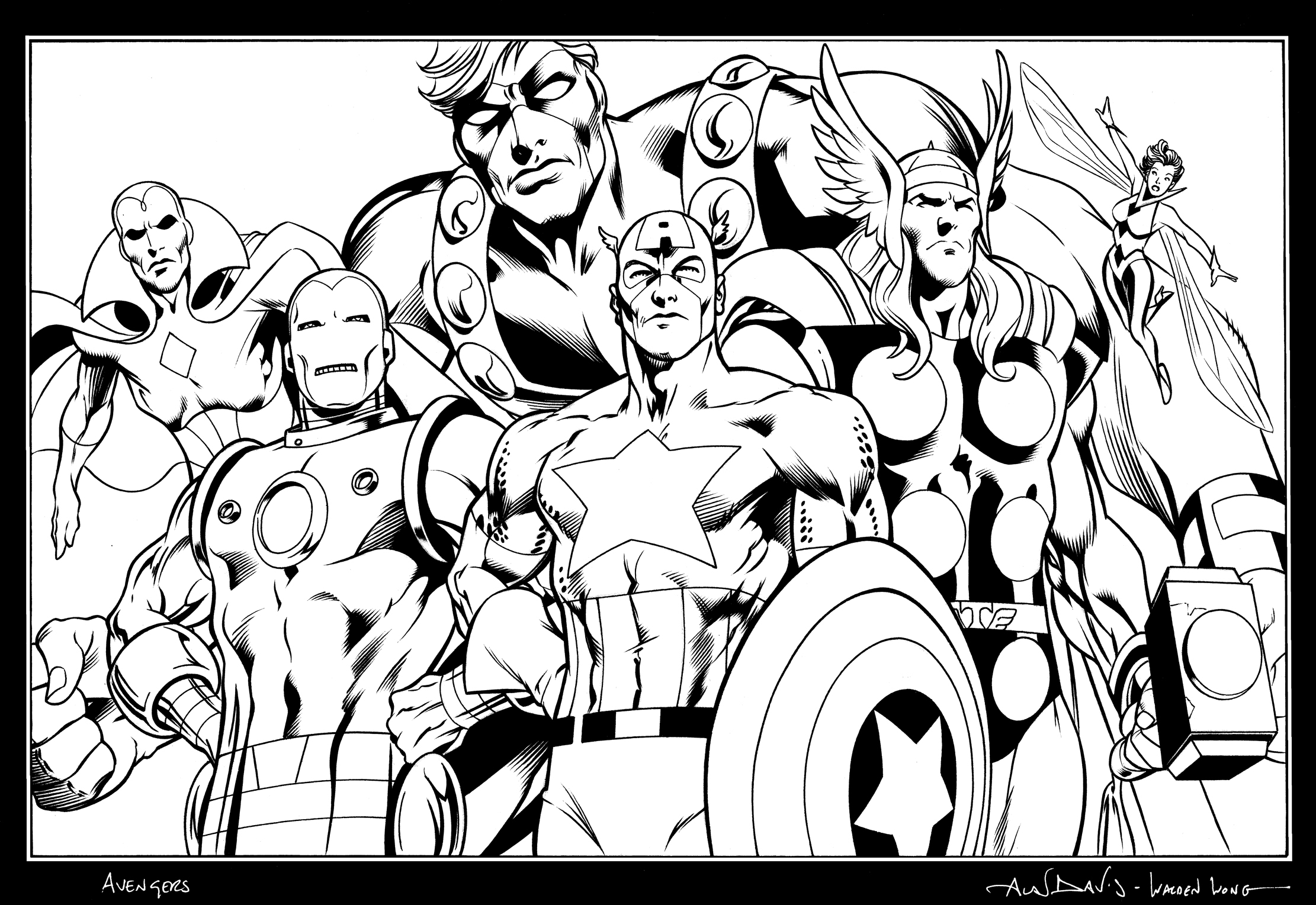 dessin avengers hulk