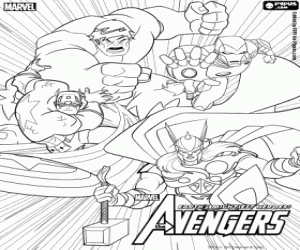 dessin a colorier avengers