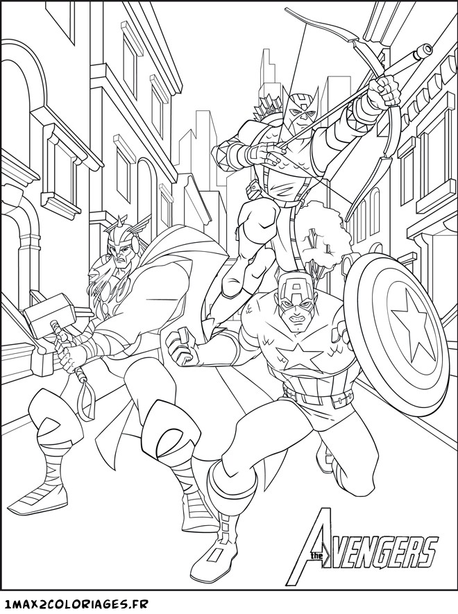 dessin Ã colorier avengers hulk