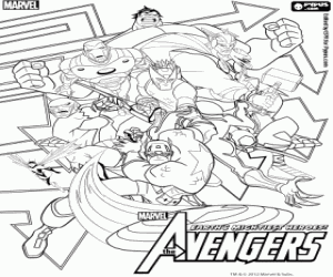 coloriage à dessiner avengers gratuit