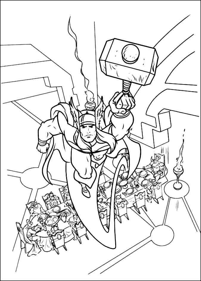 Coloriage Veuve Noire Avengers