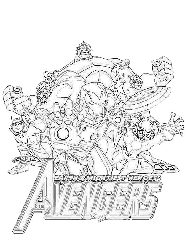 coloriage avengers 2