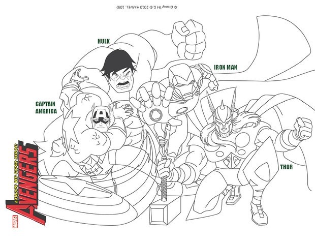 coloriage avengers