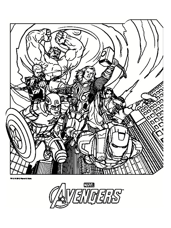 130 Dessins De Coloriage Avengers à Imprimer