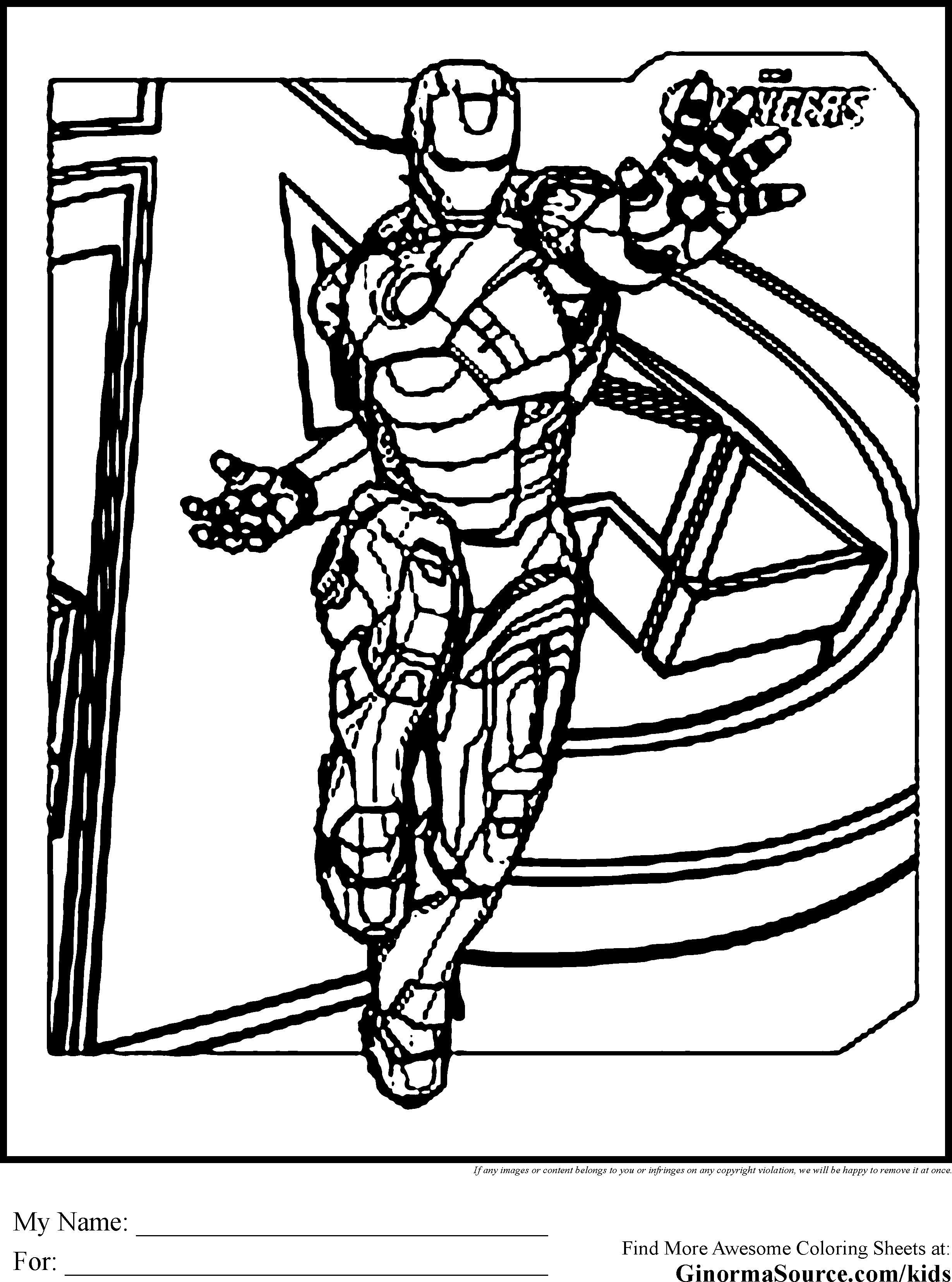 130 dessins de coloriage Avengers à imprimer