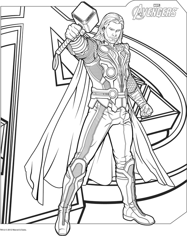 coloriage online avengers