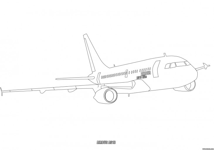 coloriage avion a380