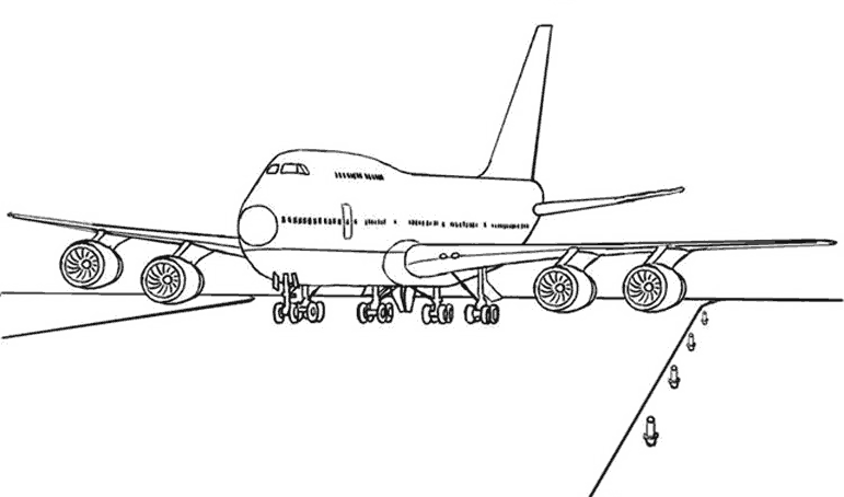 coloriage avion a380