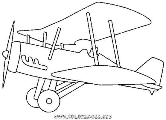 coloriage avion en ligne