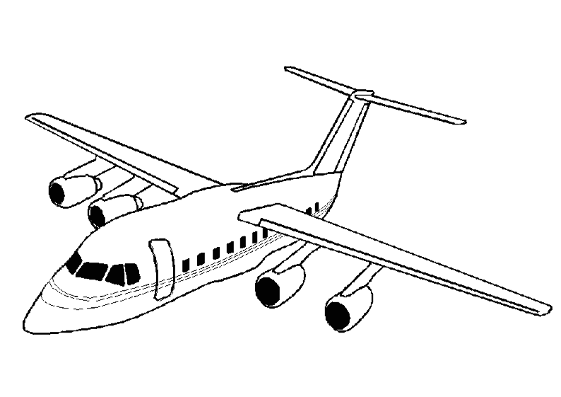 coloriage avion