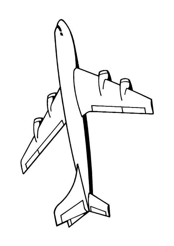 dessin avion de ligne a imprimer