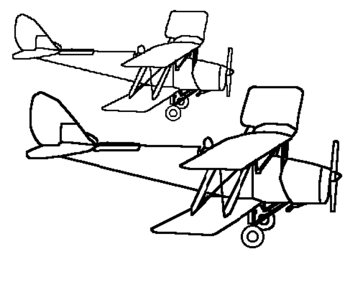 dessin à colorier avion a380