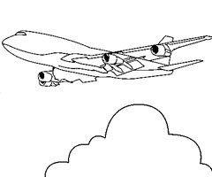 coloriage avion de chasse rafale